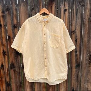 Men's Cream Short Sleeve Shirt